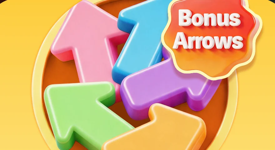 A colorful bundle of special 3D arrows
