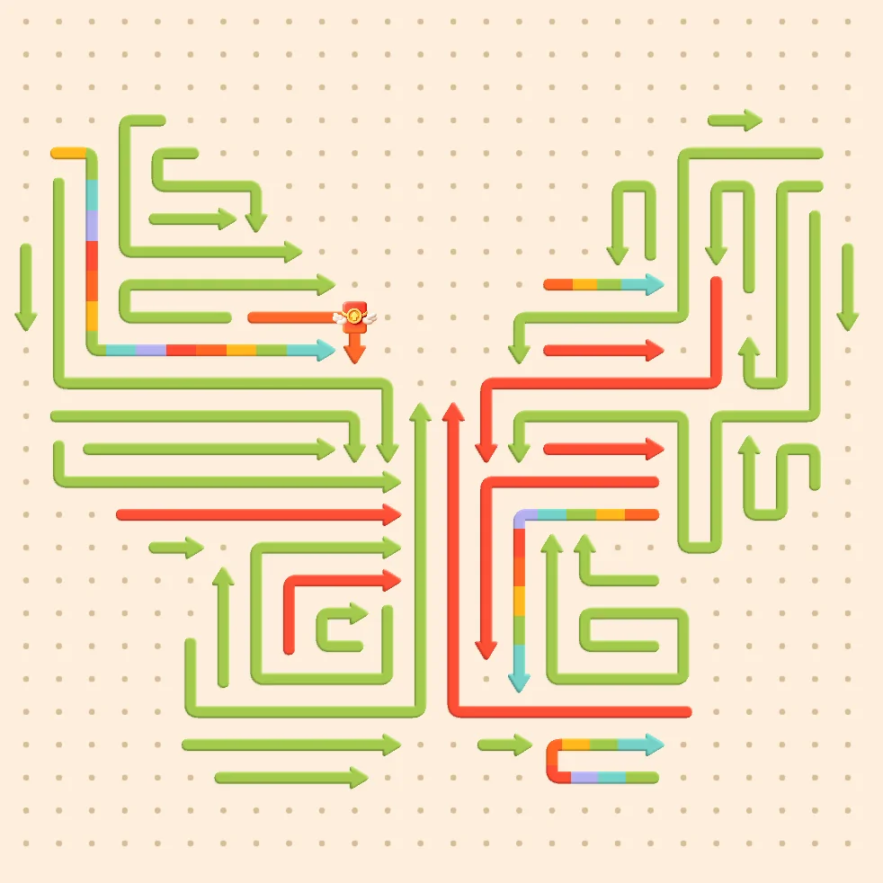 Open the Color maze puzzle