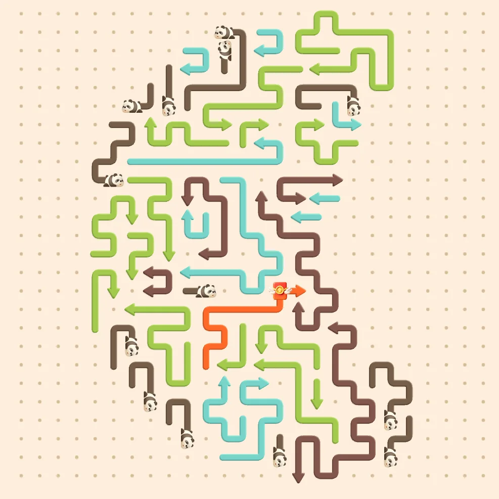 Open the Panda paths puzzle