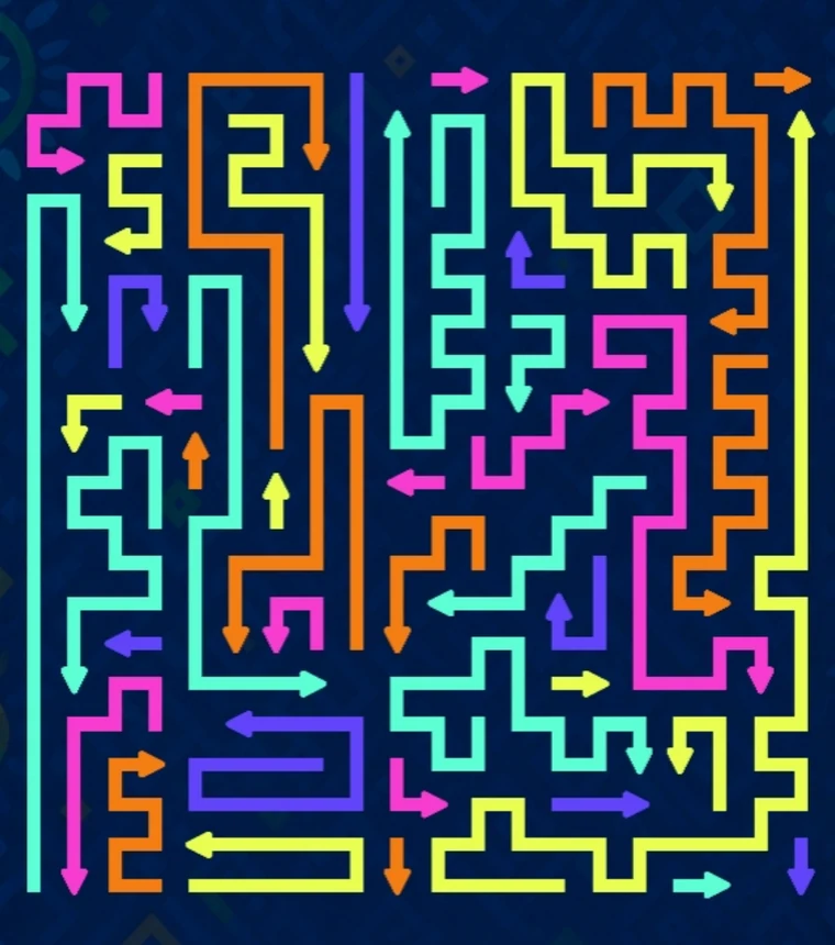 Trail Rush Master colorful arrow board